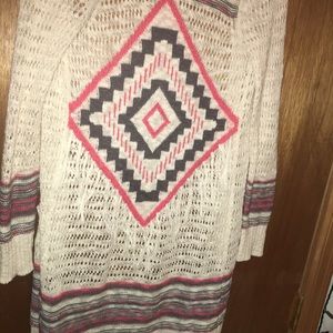 Aztec design girls cardigan